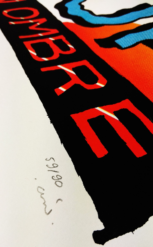 FEAR OF HIS SHADOW / Screenprint by Moolinex / Large format