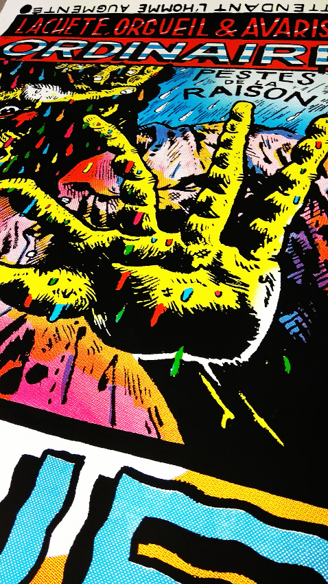 FEAR OF HIS SHADOW / Screenprint by Moolinex / Large format