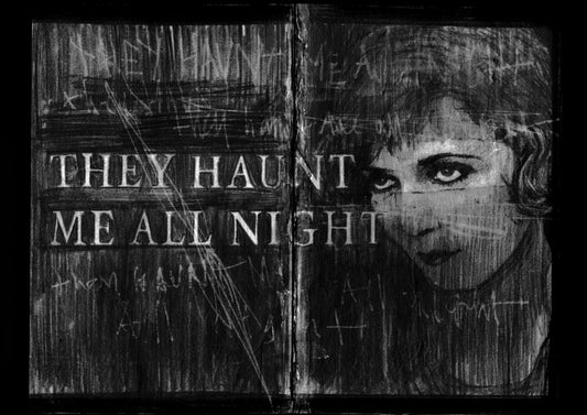 They haunt me all night / Risograph by Jean-Luc Navette