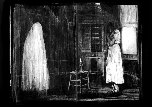 Haunting chamber / Risograph by Jean-Luc Navette