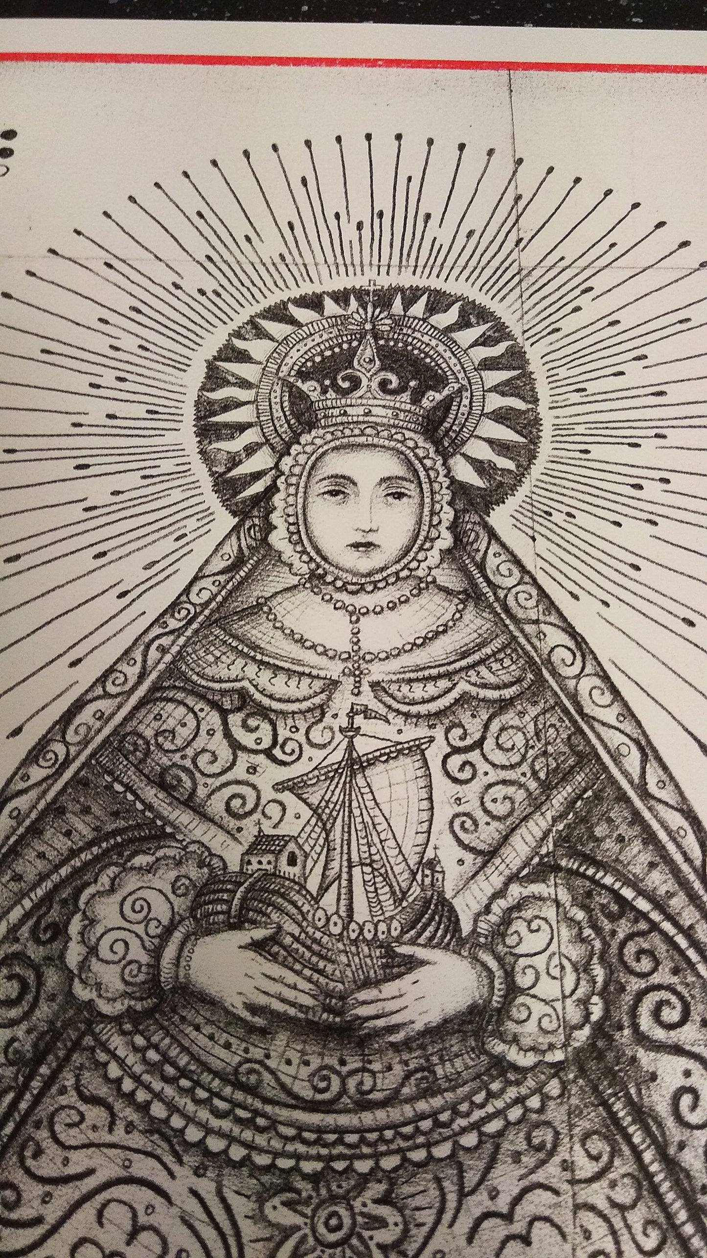 Blessed Virgin / Risographie de Daniel Martin Diaz