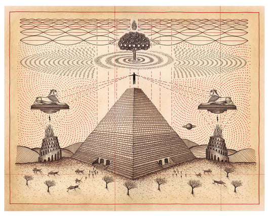 Pyramid Mysteries / Screenprint by Daniel Martin Diaz