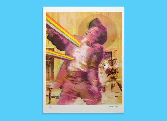 Rainbow shoot out / Riso from Moon Patrol