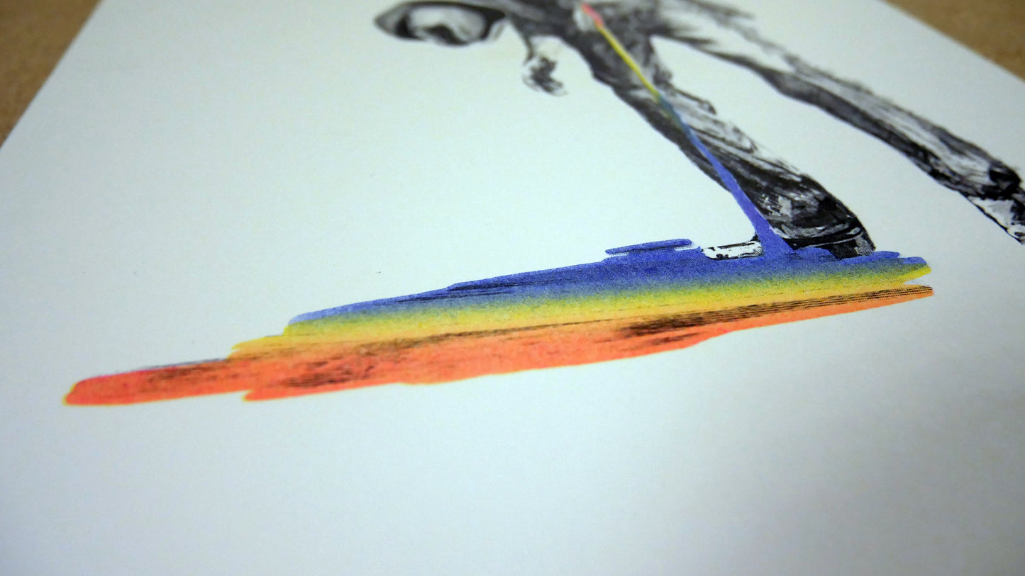 Rainbow blood / Risographie Moon Patrol
