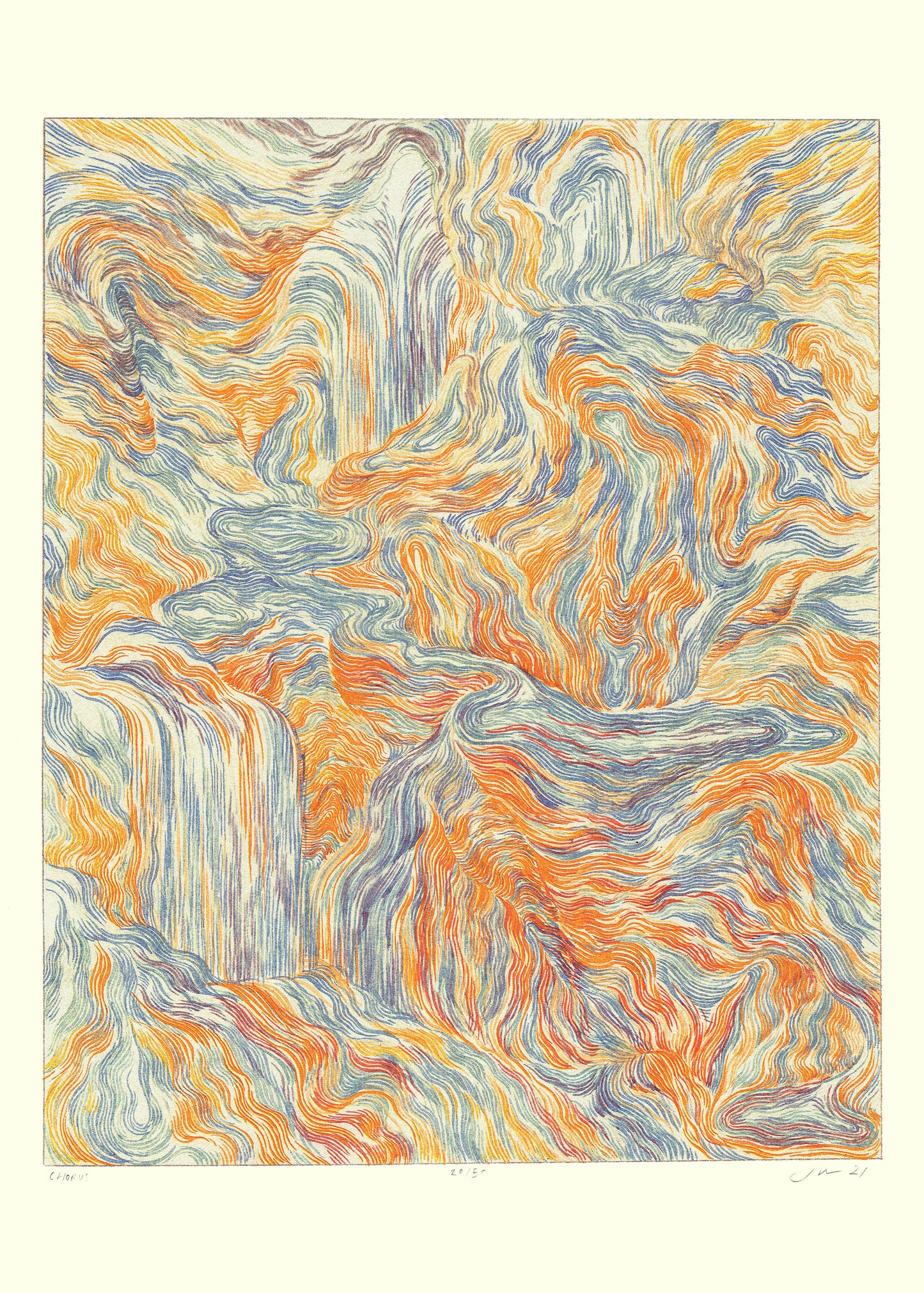 CHORUS / Risograph by artist Jacob van Loon