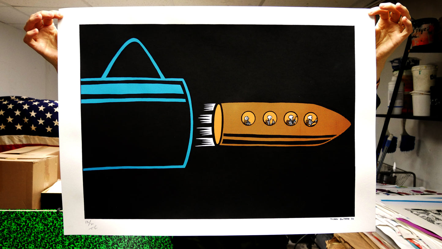 BALL / Screenprint by Thierry Guitard