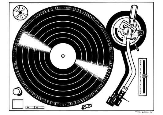 Platin / Siebdruck von Thierry Guitard