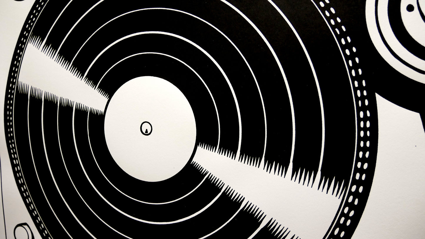 Platin / Siebdruck von Thierry Guitard