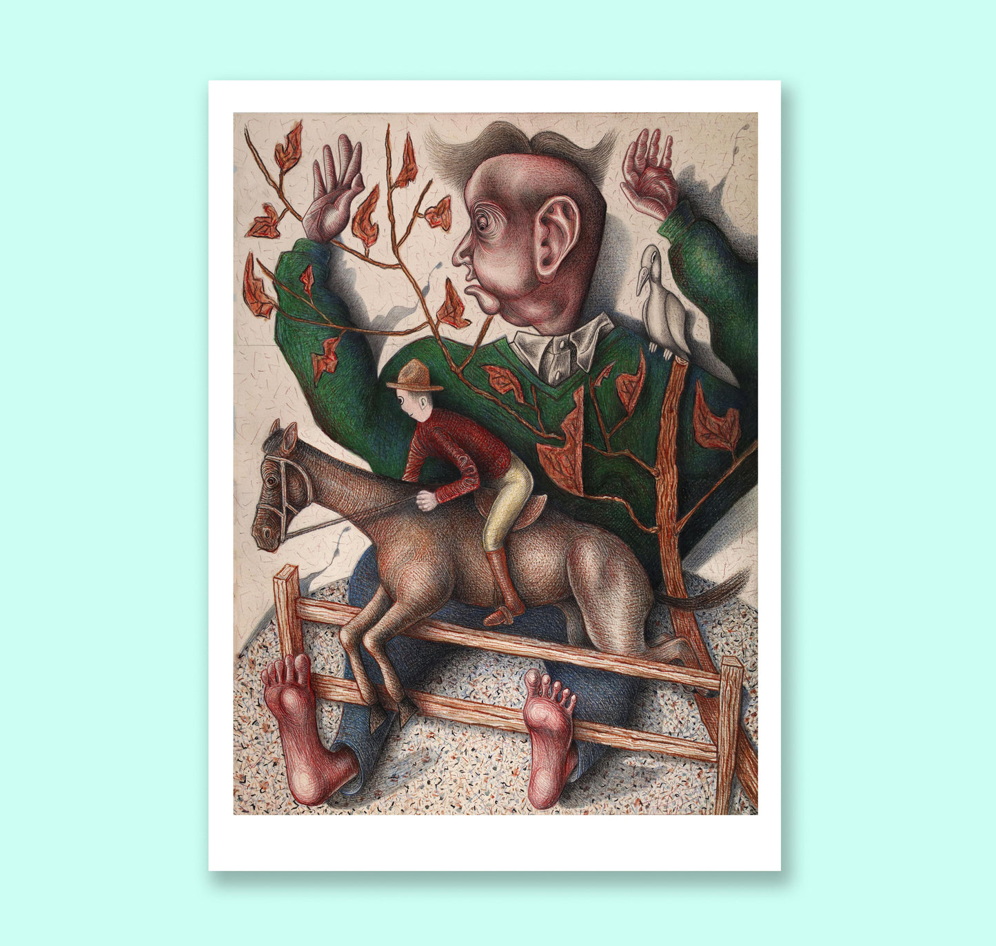 Perpetually Startled / Risograph Jason Herr