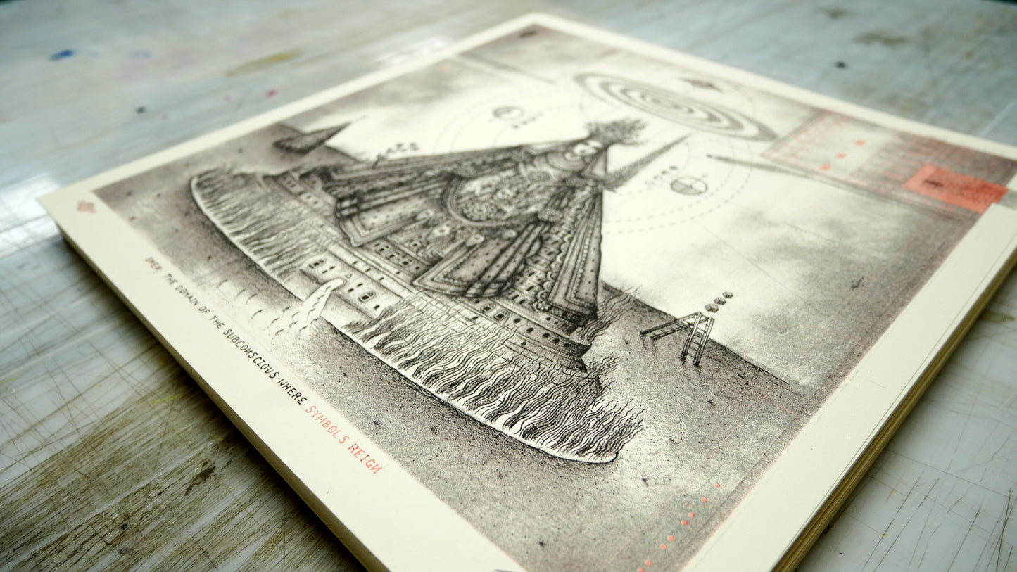 OMEN / Riso print by Daniel Martin Diaz