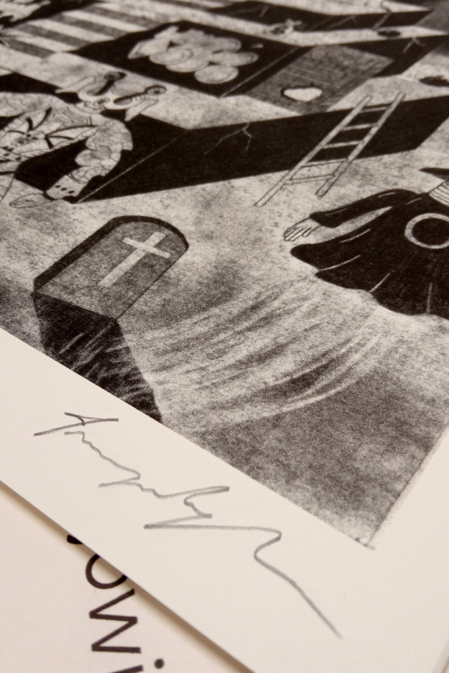 MOND / Riso-Druck von Laurent Impeduglia
