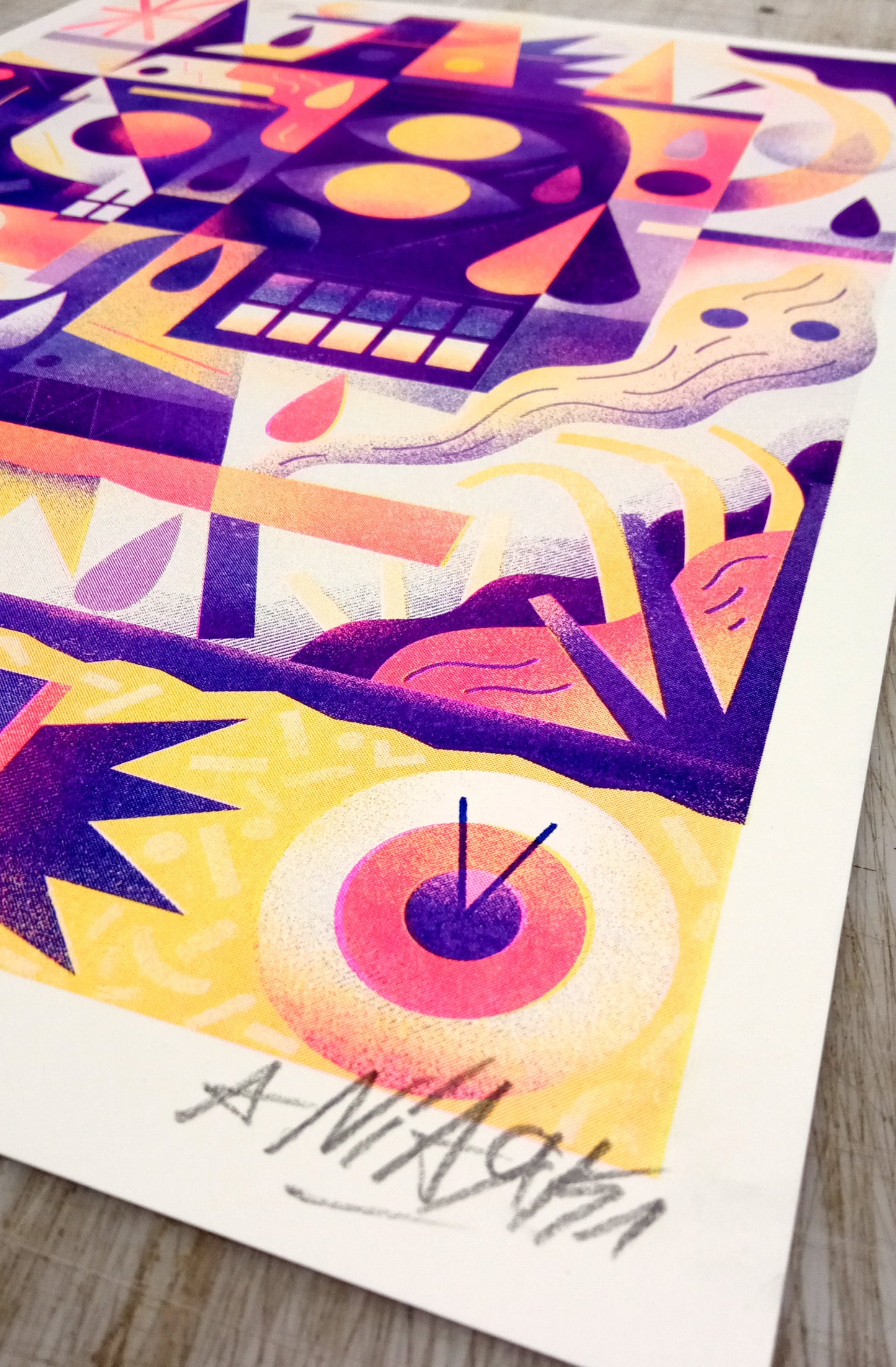 Mr Skull and the burning house / Riso NIARK1