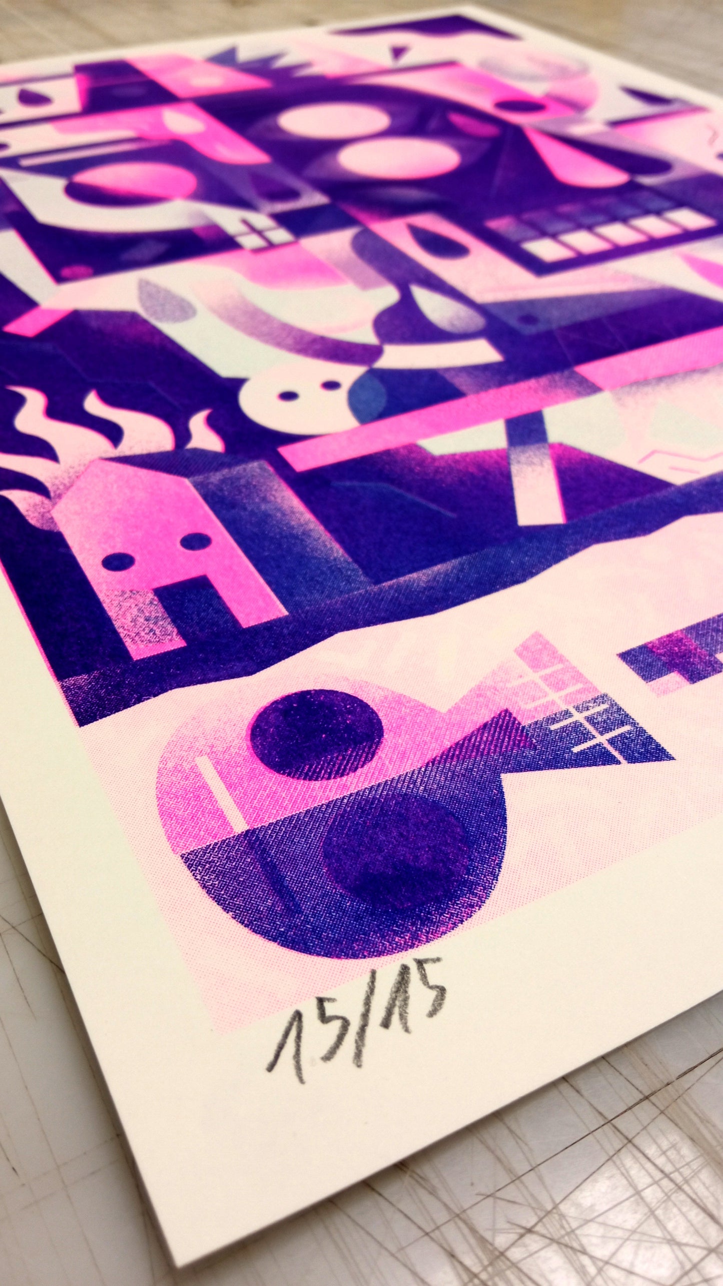 Mr Skull and the burning house / Riso NIARK1