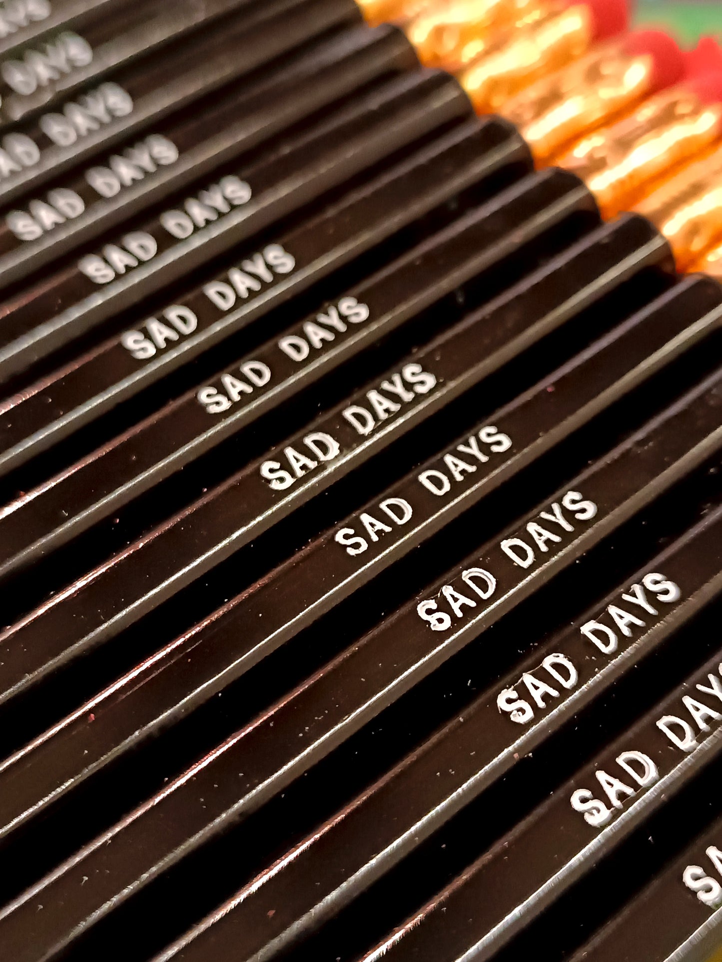 SAD DAYS / BLACK Pencil with Eraser