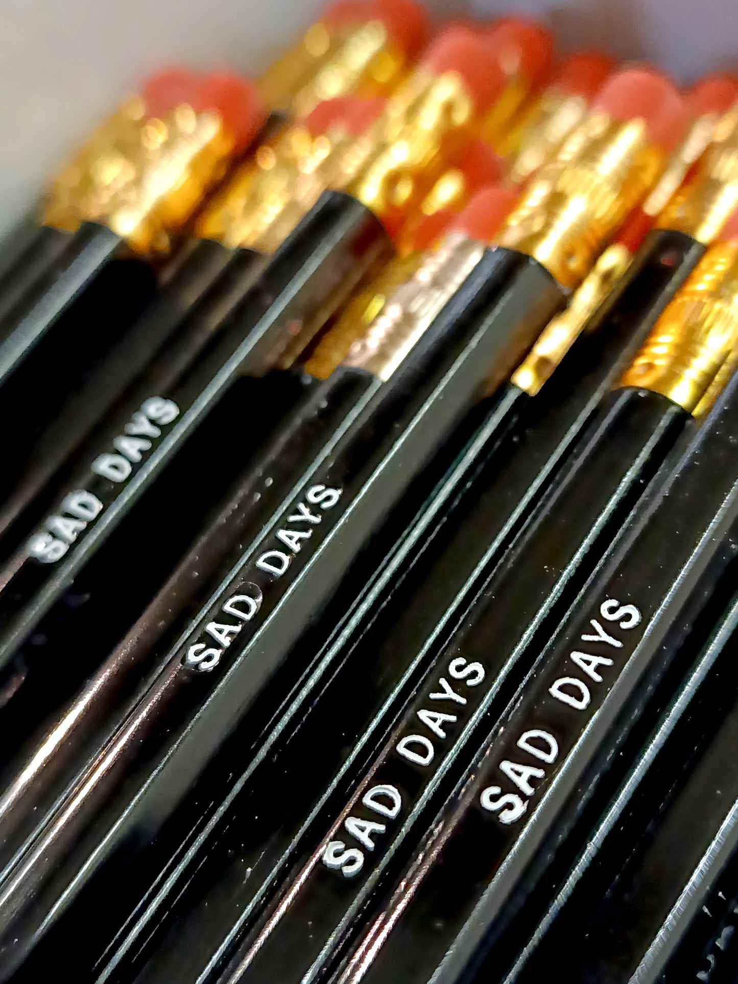SAD DAYS / BLACK Pencil with Eraser