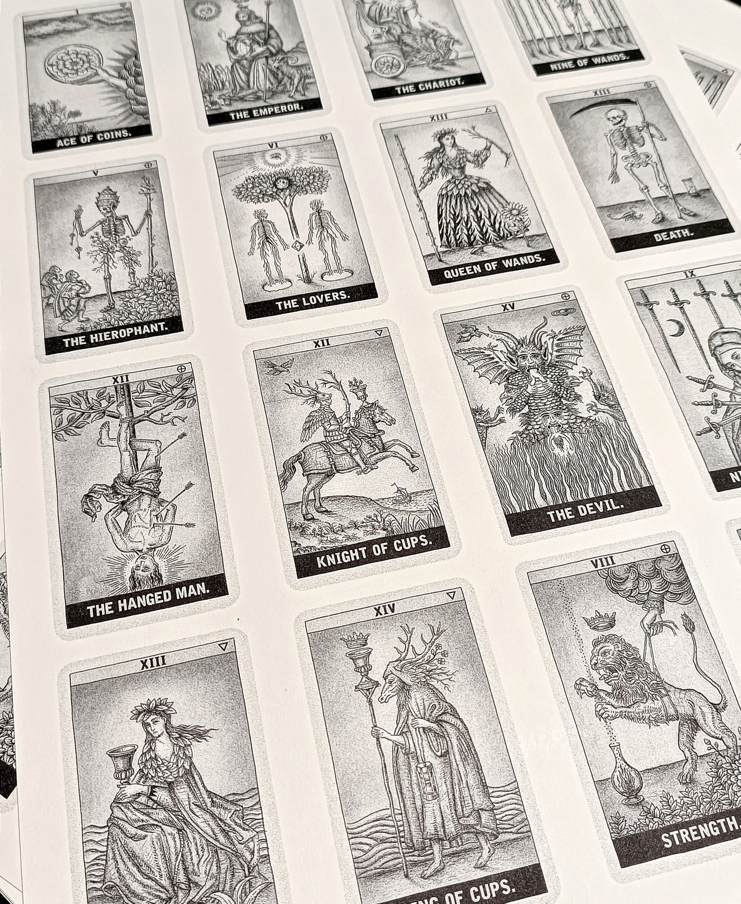 Tarot / Risographie de Daniel Martin Diaz