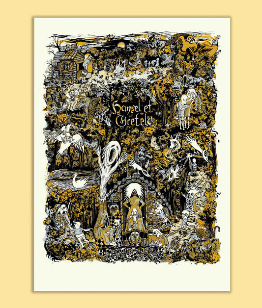 HANSEL & GRETEL / Lilac Mala Screenprint