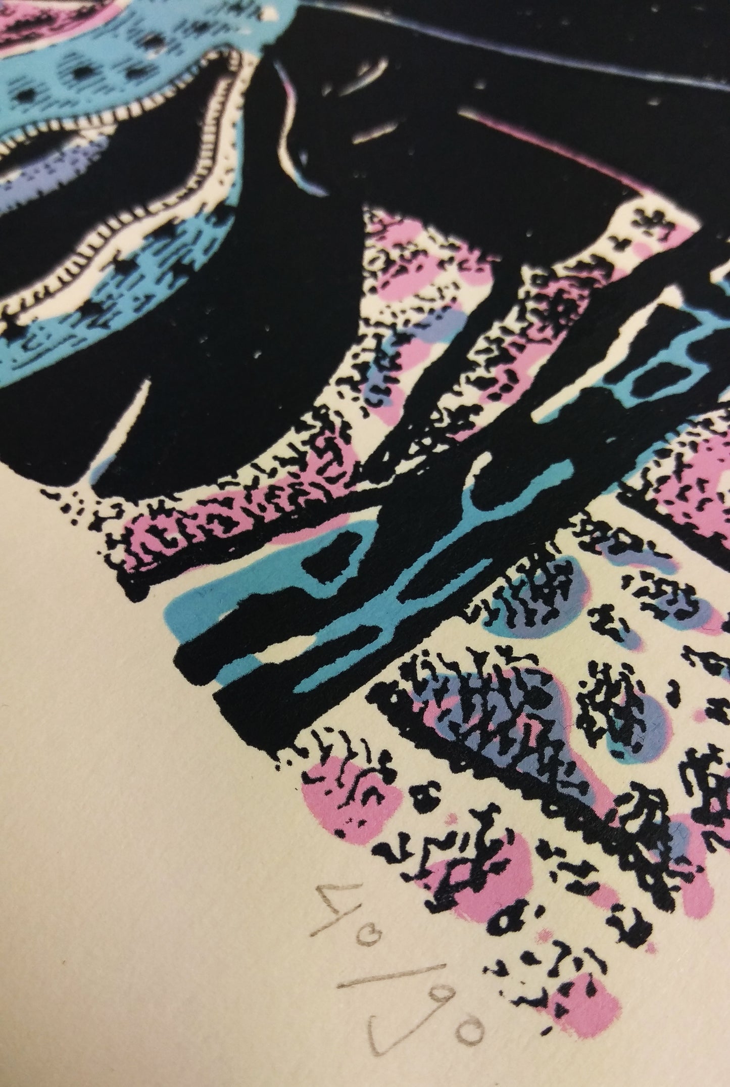 WOODEN GIRL / Screenprint Boris PRAMATAROV