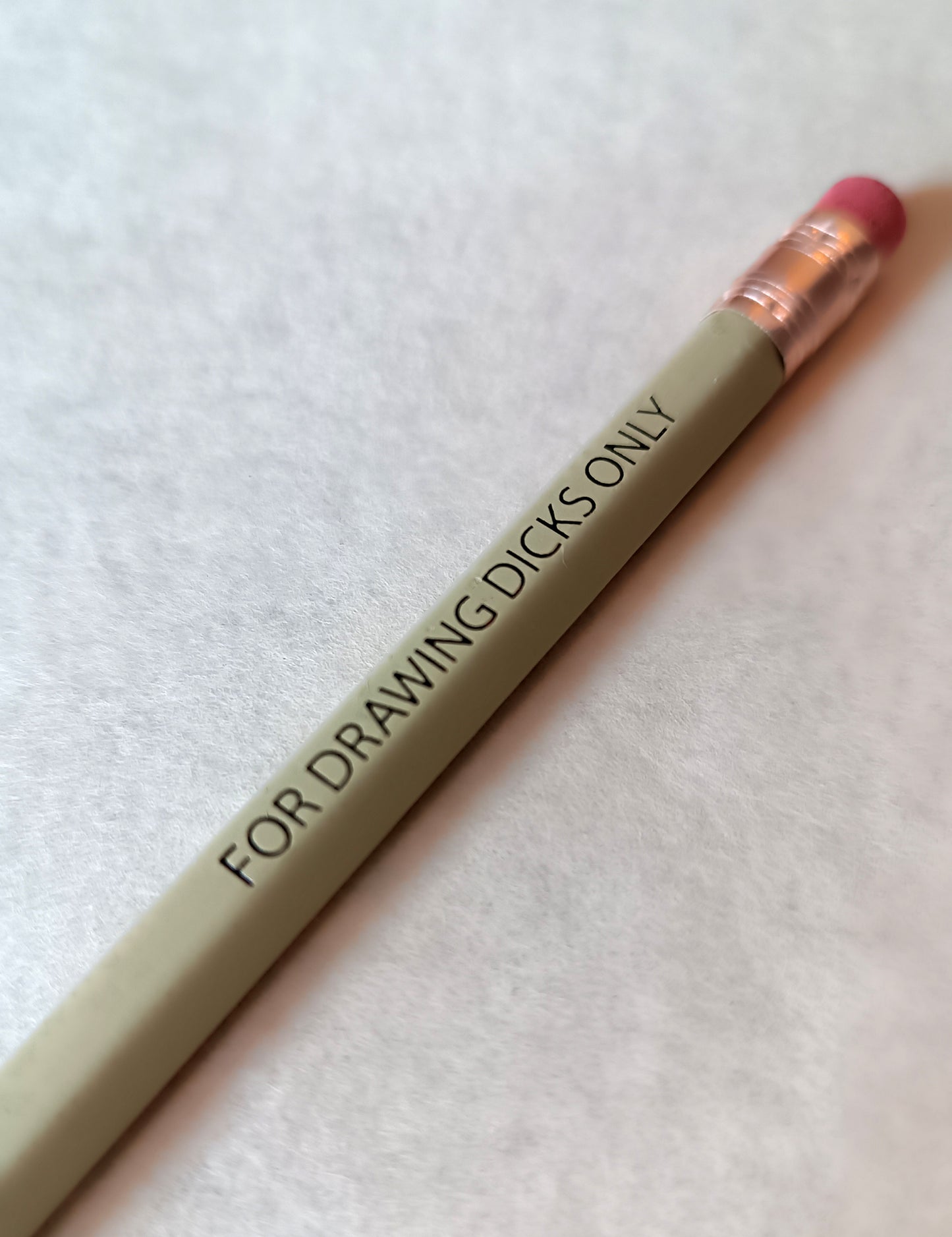 Pencil FOR DRAWING DICKS ONLY / CREAM with Eraser
