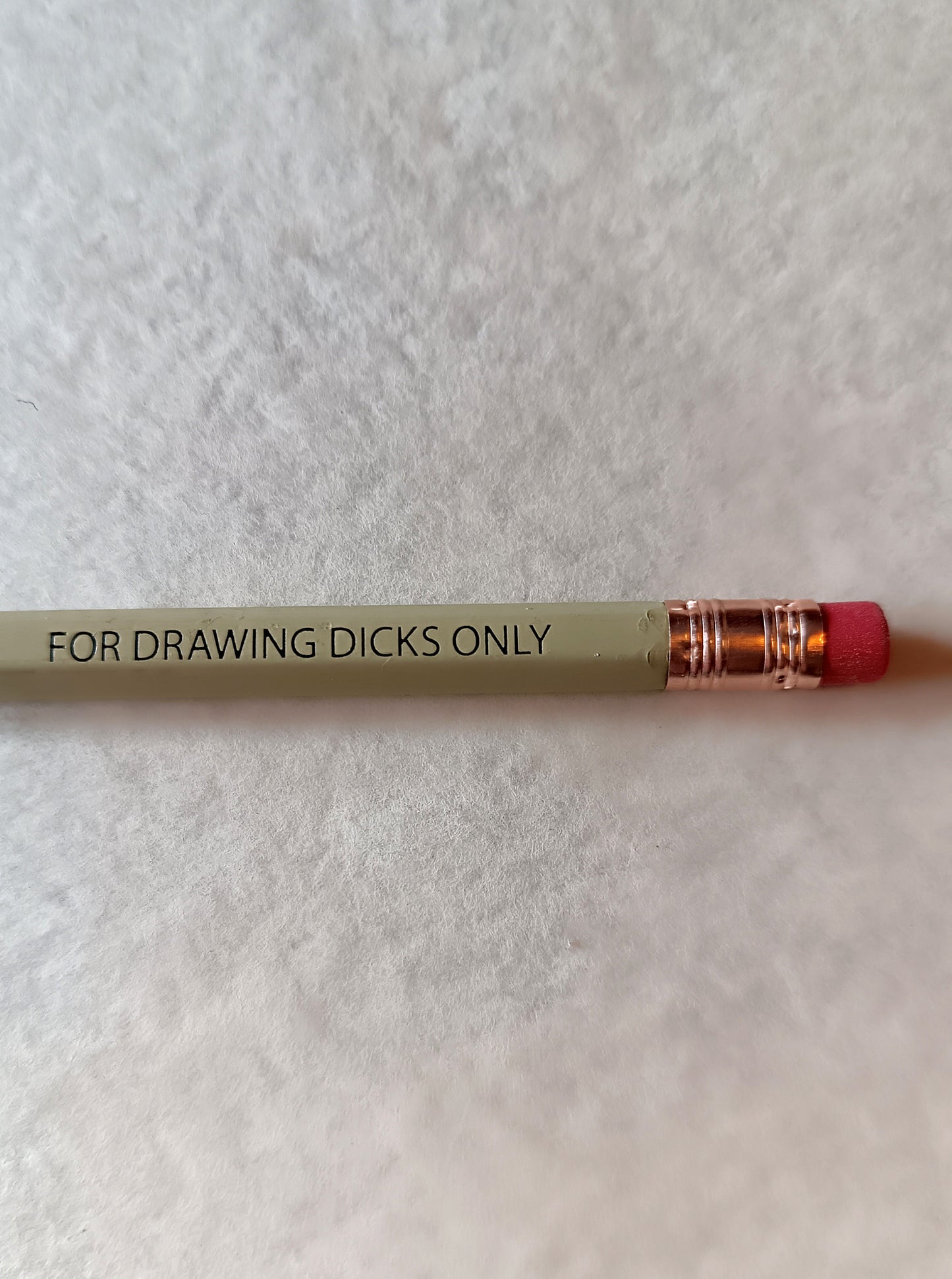 Pencil FOR DRAWING DICKS ONLY / CREAM with Eraser