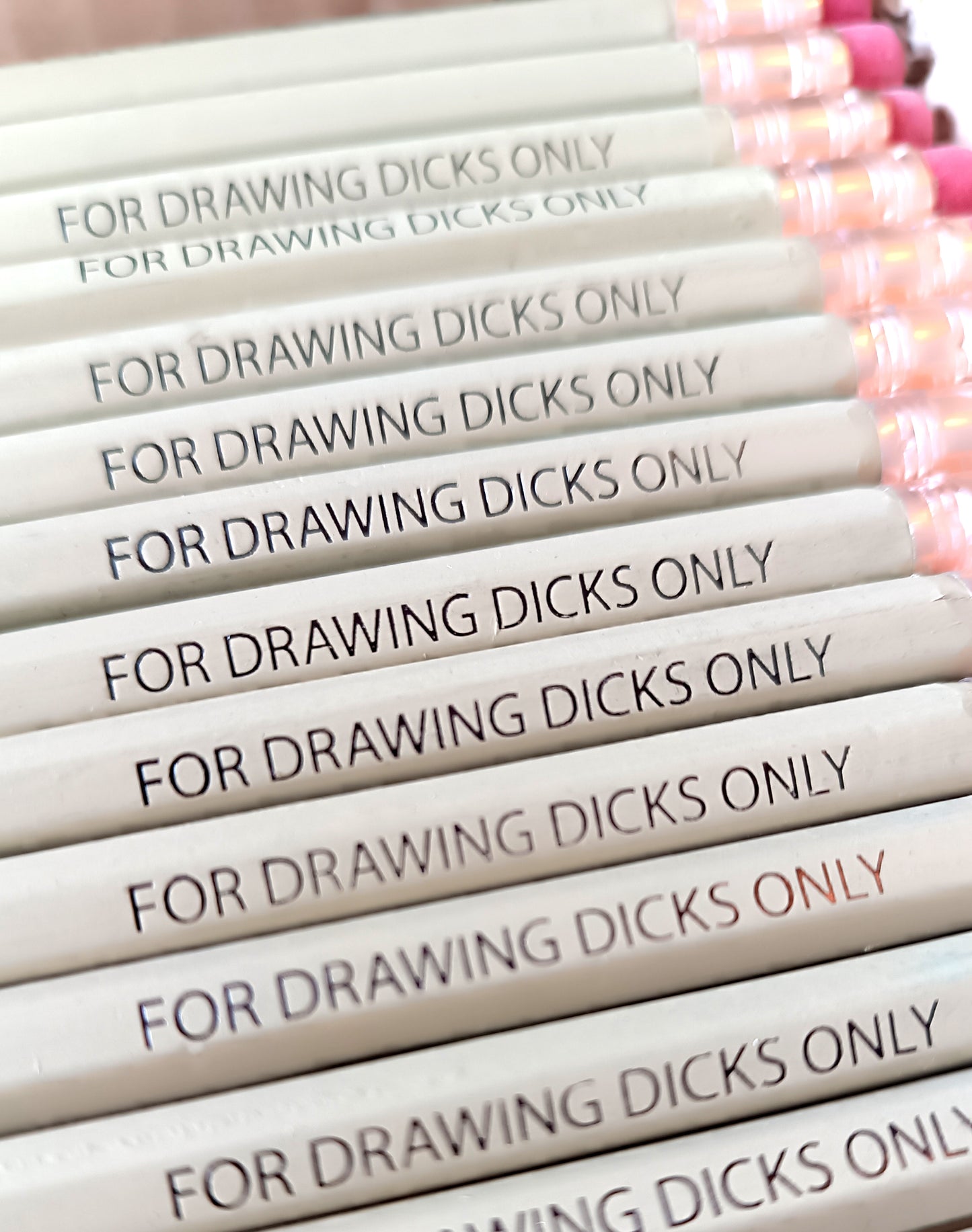 Pencil FOR DRAWING DICKS ONLY / CREAM with Eraser