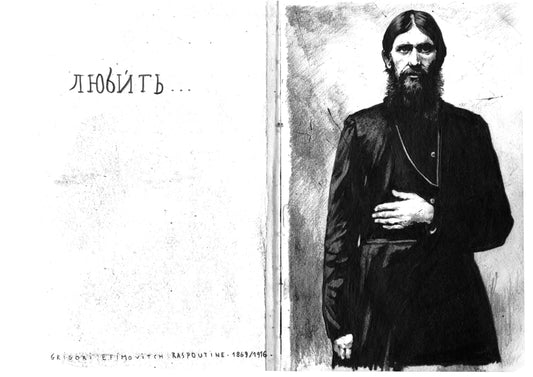 Rasputin / Risograph von Jean-Luc Navette