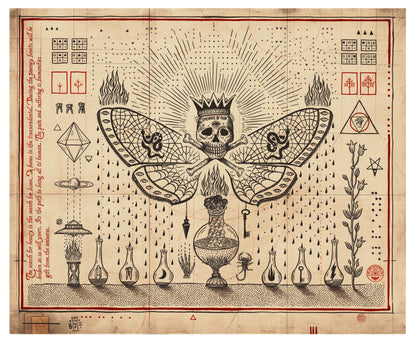 Alchemy of death / Screenprint by Daniel Martin Diaz