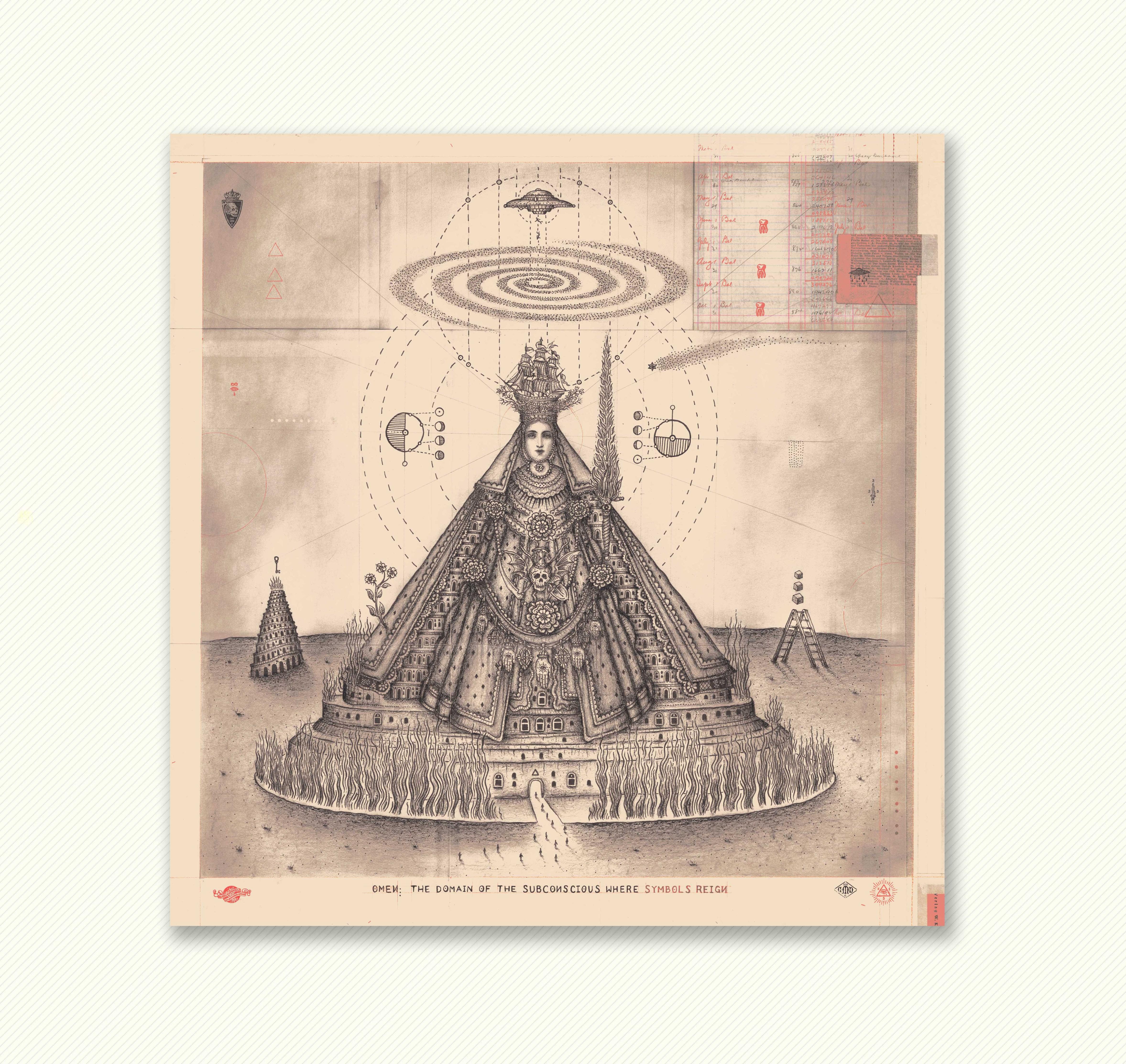 OMEN / Riso print by Daniel Martin Diaz – Banzaï Editions