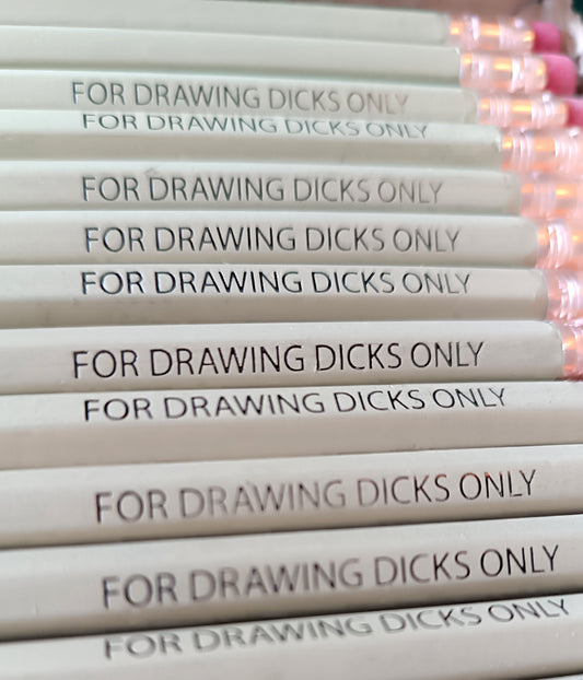 Pencil FOR DRAWING DICKS ONLY / CREAM with Eraser