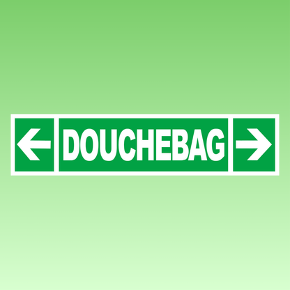 Sticker DOUCHEBAG