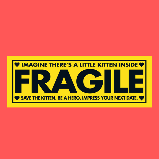 Sticker FRAGILE / CHATON