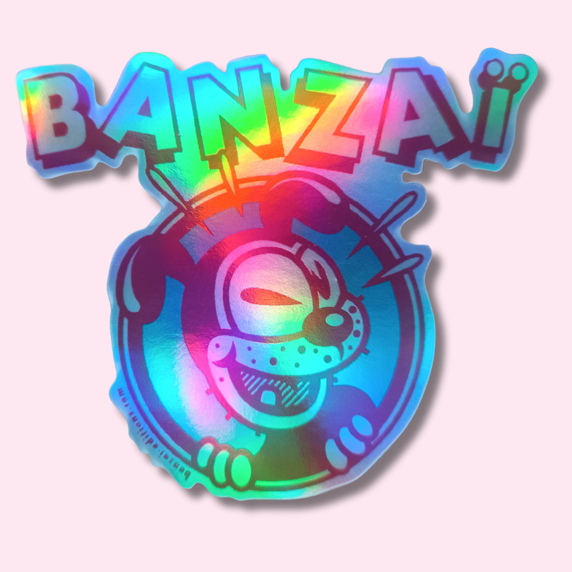 Sticker BANZAI / LOGO / Holographique – Banzaï Editions